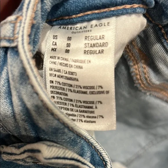 Distressed Blue Flare Jeans - Picture 4 of 4